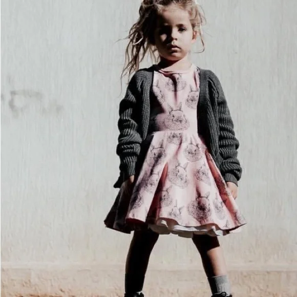 long sleeve bunny dress Rock your Kid bunny dress long sleeve